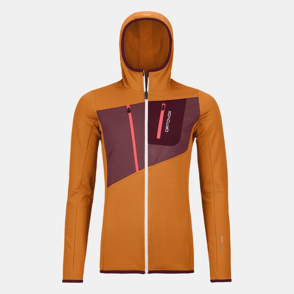 ORTOVOX FLEECE GRID HOODY W Hoodies ORTOVOX